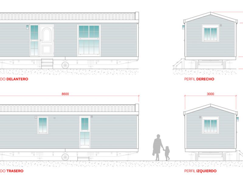 Béjar mobil home NUEVO 8,6x3m