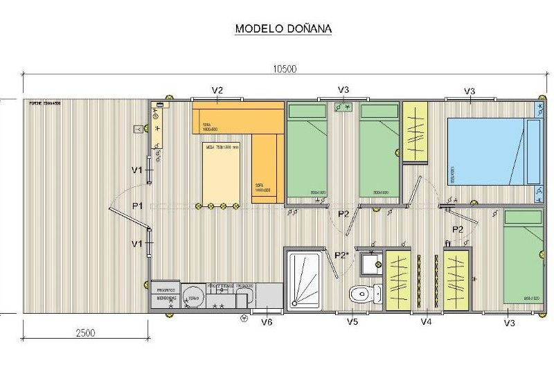 Mobil home Doñana NUEVO 10,5x4m
